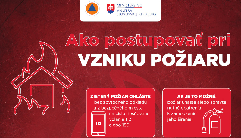 Výrez informačného plagátu MV SR k mimoriadnym situáciám