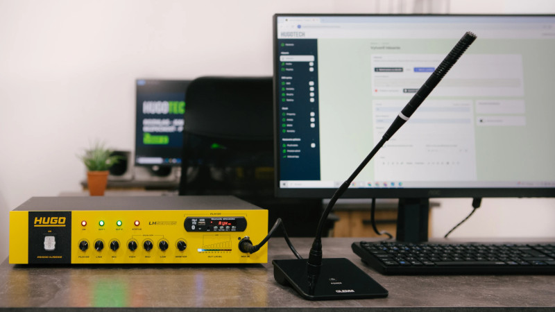 Rozhlasová ústredňa HUGO © HUGOTECH, s. r. o.